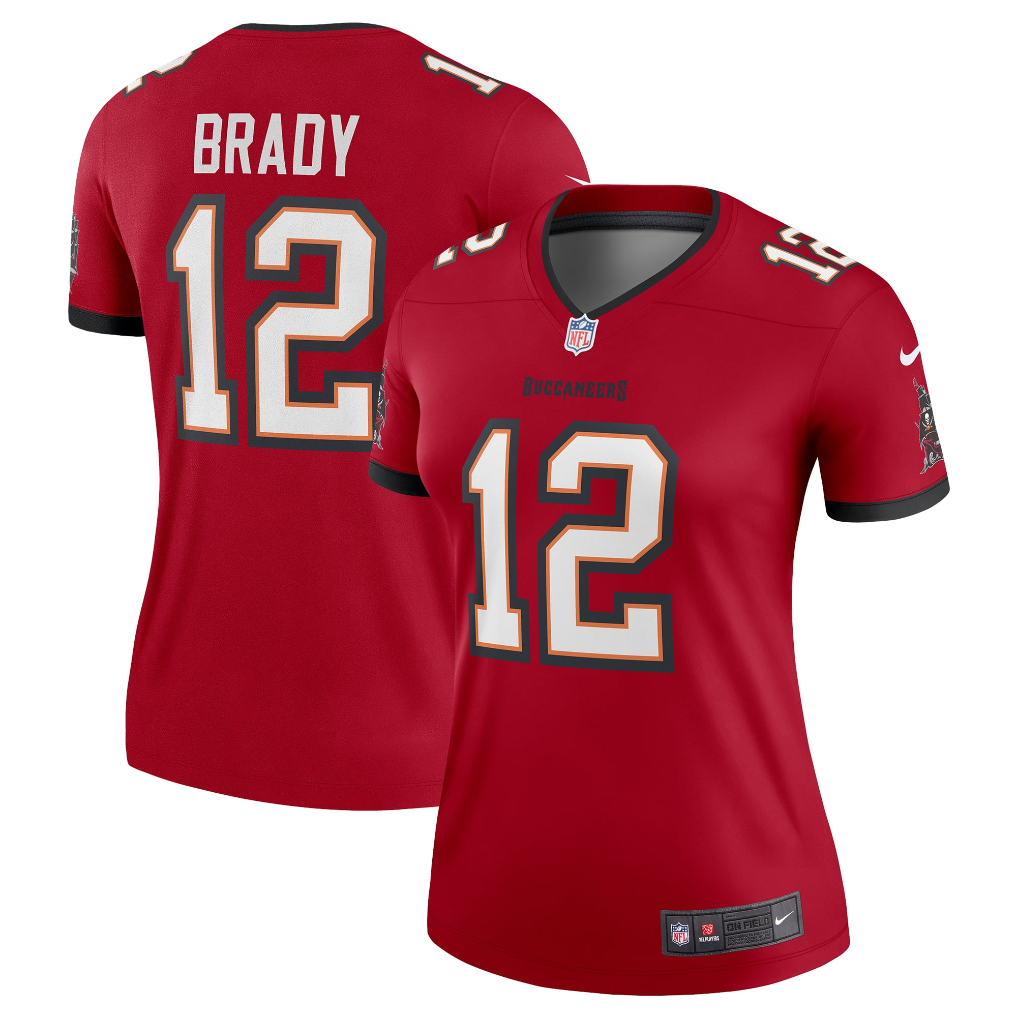 Nike Tom Brady Orange Tampa Bay Buccaneers Throwback Game Jersey