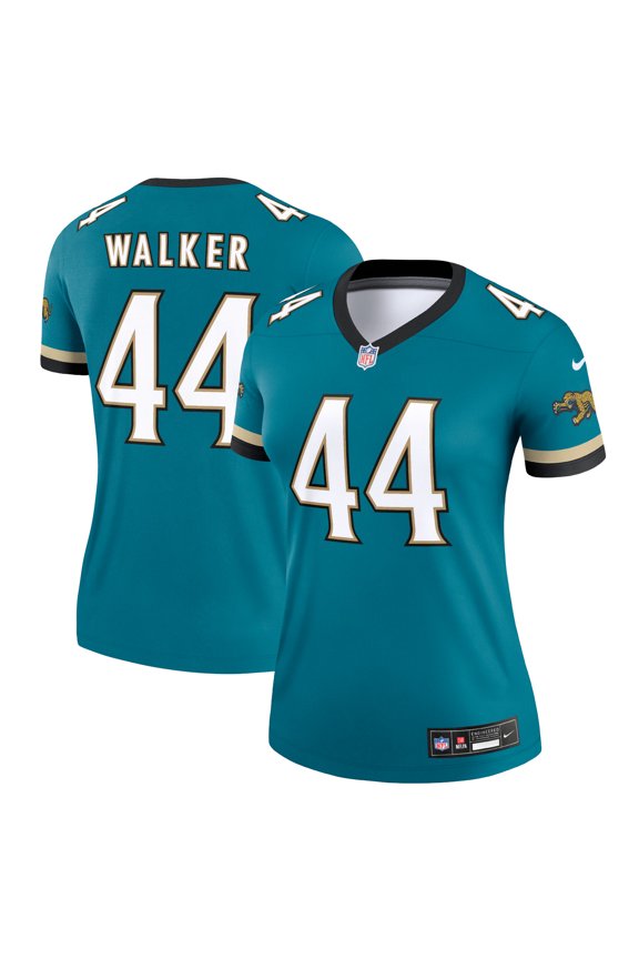 Women's Nike Travon Walker Prowler Throwback Teal Jacksonville Jaguars Alternate Legend Player Performance Top