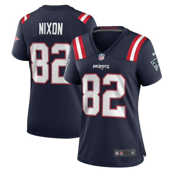 Women's Nike Tre Nixon Navy New England Patriots Game Jersey
