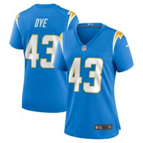 Women's Nike Troy Dye  Powder Blue Los Angeles Chargers  Game Jersey