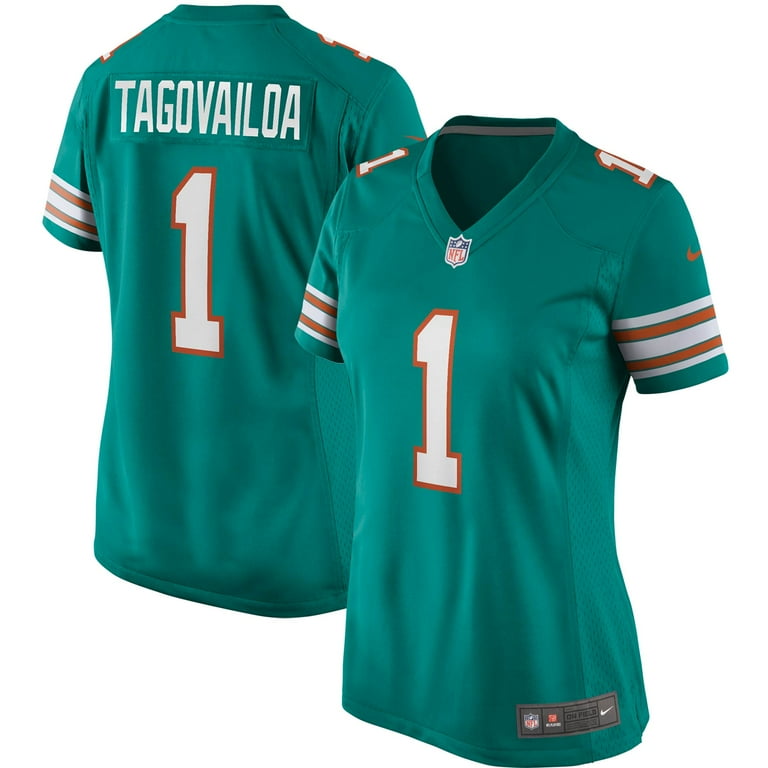 Women s Nike Tua Tagovailoa Aqua Miami Dolphins Alternate Game