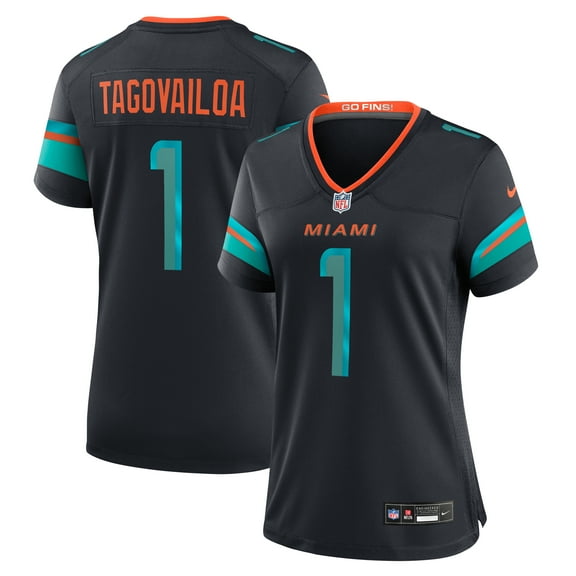 Women's Nike Tua Tagovailoa-Pitch Blue Miami Dolphins 2025 Rivalries Collection Game Jersey