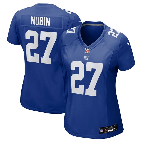 Women's Nike Tyler Nubin  Royal New York Giants Team Game Jersey