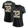 thumbnail image 1 of Women's Nike Tyrann Mathieu Black New Orleans Saints Player Name & Number T-Shirt, 1 of 3