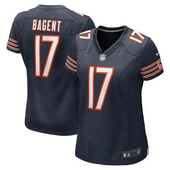 Women's Nike Tyson Bagent Navy Chicago Bears Game Jersey