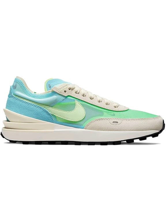 Women's Nike Waffle One Bleached Aqua/Lime Glow (DC2533 401) - 5.5