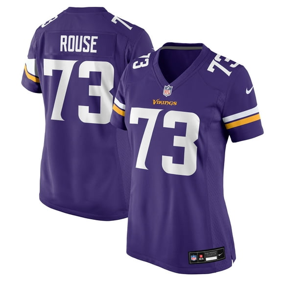 Women's Nike Walter Rouse Purple Minnesota Vikings Team Game Jersey