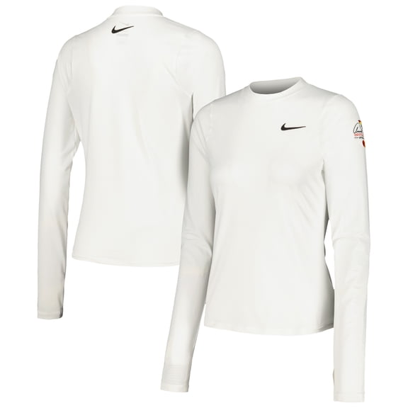 Women's Nike White Arnold Palmer Invitational UV Victory Printed Performance Long Sleeve Top