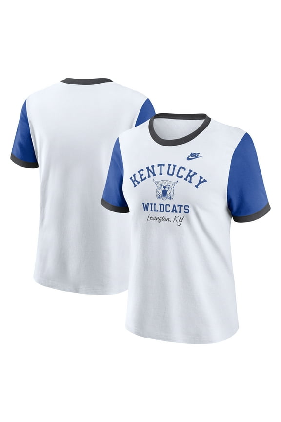 Women's Nike White Kentucky Wildcats Legacy Fundamental Expression Tri-Blend T-Shirt