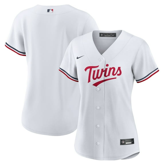 Women's Nike White Minnesota Twins Home Replica Team Logo Jersey