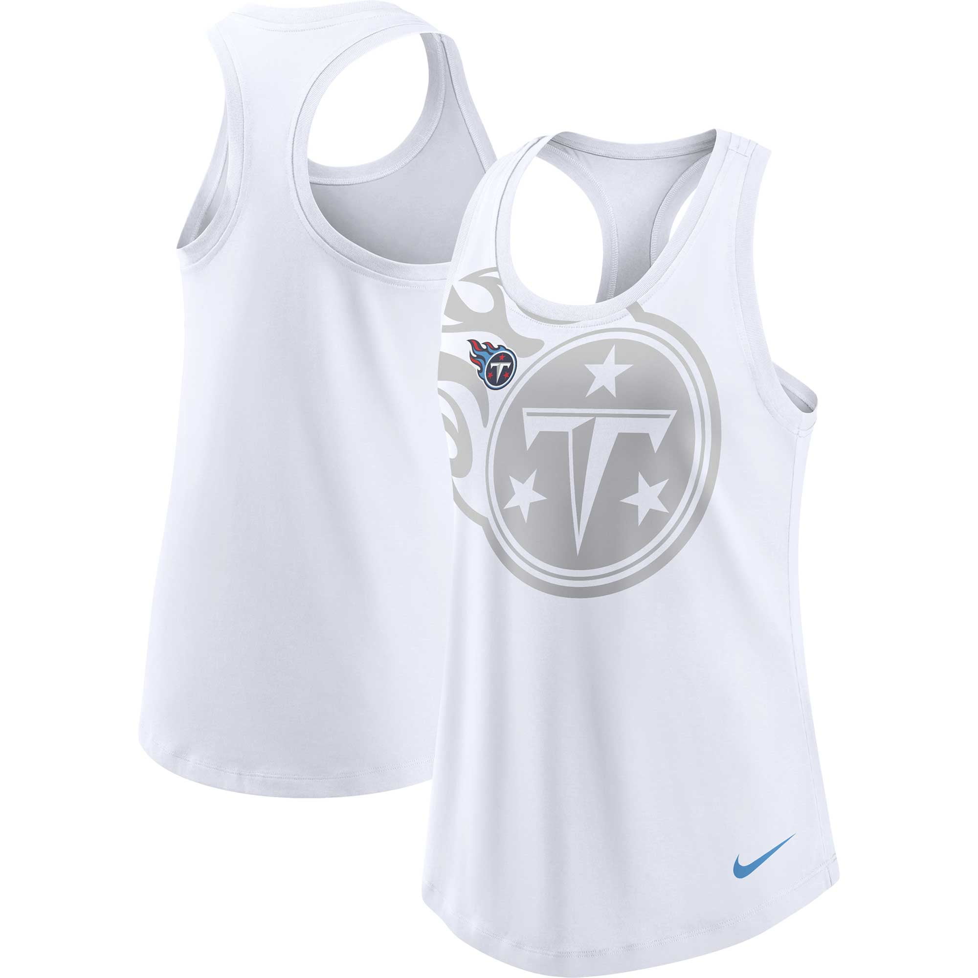 売れ筋商品|||ナイキ カットソー トップス レディース Women's White Los Angeles Rams Tri-Blend Scoop Neck Racerback Tank Top White Women's Nike White Los Angeles Rams Tri-Blend Scoop Neck