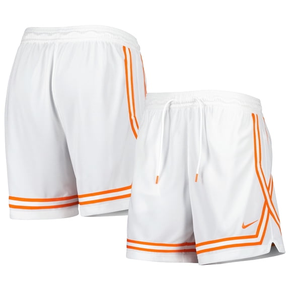 Women's Nike White WNBA Logowoman Team 13 Crossover Performance Shorts