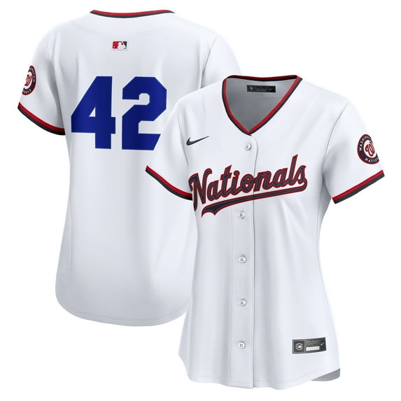 Women's Nike White Washington Nationals Home 2025 Jackie Robinson Day Limited Jersey