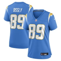 Women's Nike Will Dissly  Powder Blue Los Angeles Chargers Team Game Jersey