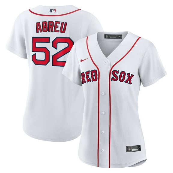 Women's Nike Wilyer Abreu White Boston Red Sox Home Replica Jersey