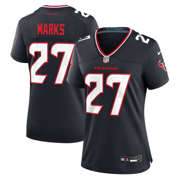 Women's Nike Woody Marks Navy Houston Texans Team Game Jersey