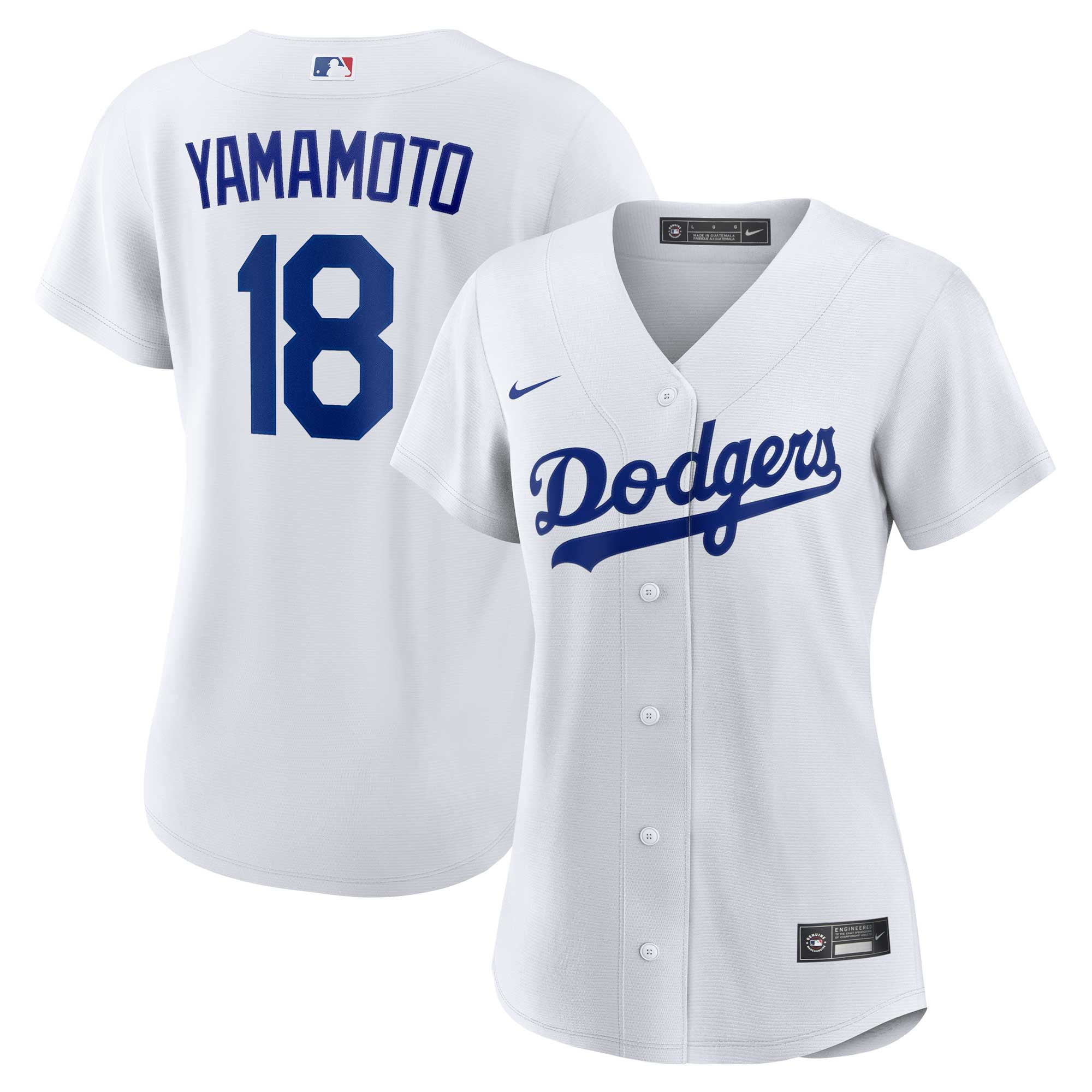 Women's Nike Yoshinobu Yamamoto White Los Angeles Dodgers