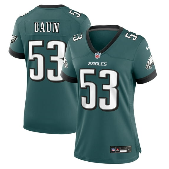 Women's Nike Zack Baun Midnight Green Philadelphia Eagles Game Jersey