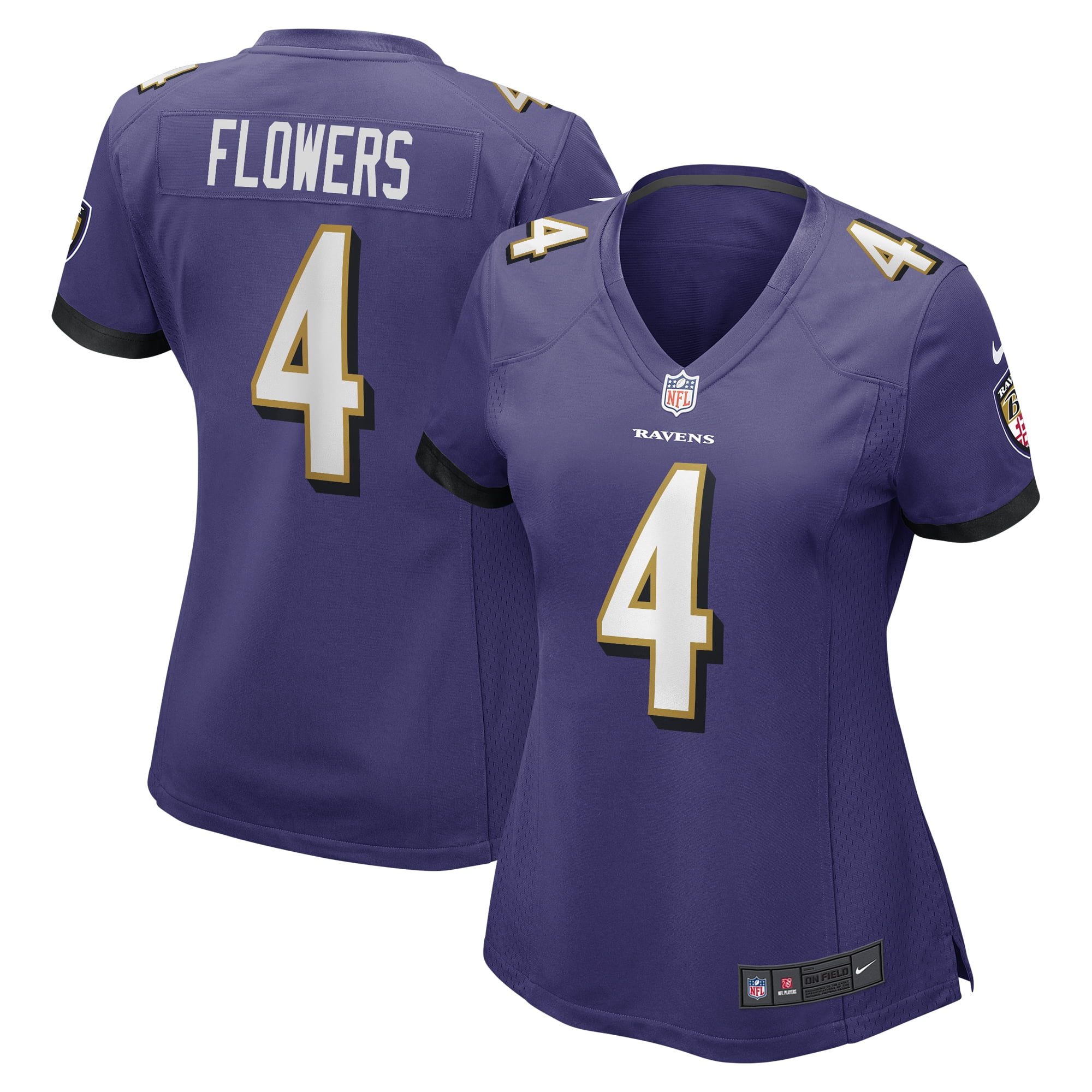 Nike Baltimore Ravens No27 J.K. Dobbins Gold Women's Stitched NFL Limited Inverted Legend Jersey