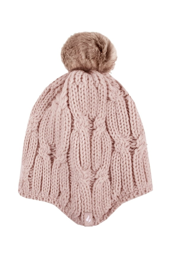 Women's Nikki Cosy Ears Hat w/ Pom Pom