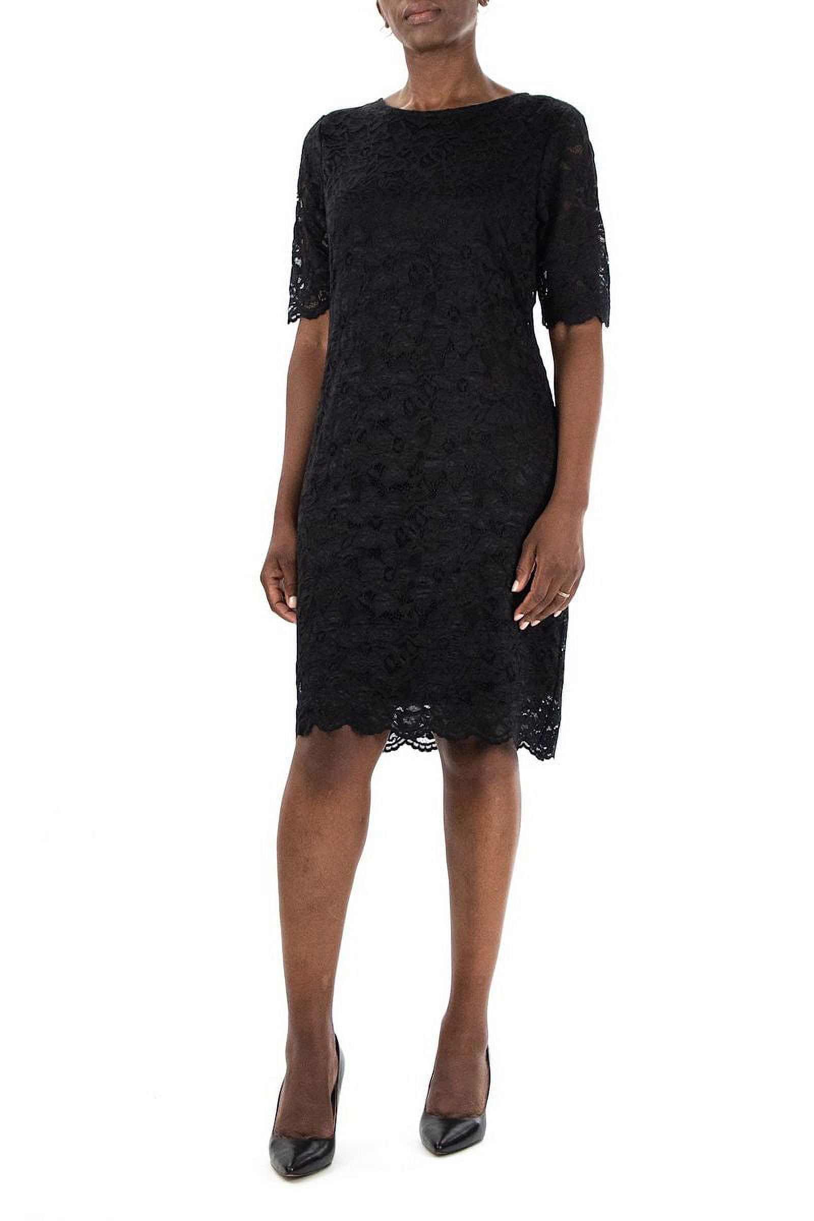 women's nina leonard floral lace sheath cocktail dress Nina Leonard Women's Lace Sheath Dress, Green, Medium