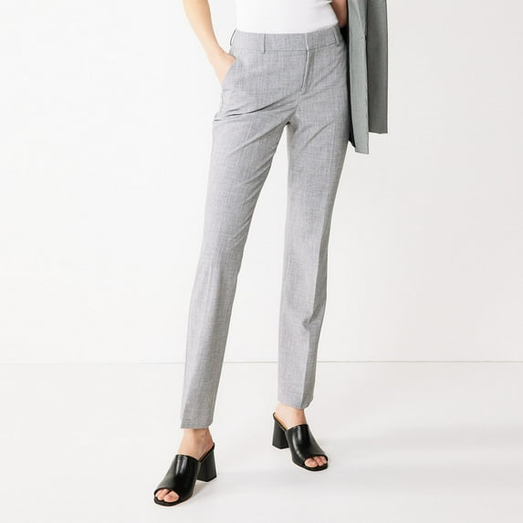 Women's Nine West Barely Bootcut Pant Color: Heather Gray Size: 10 T/L