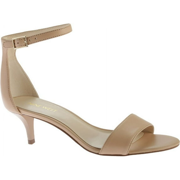 Women's Nine West Leisa Ankle Strap Sandal Natural Leather 8 M