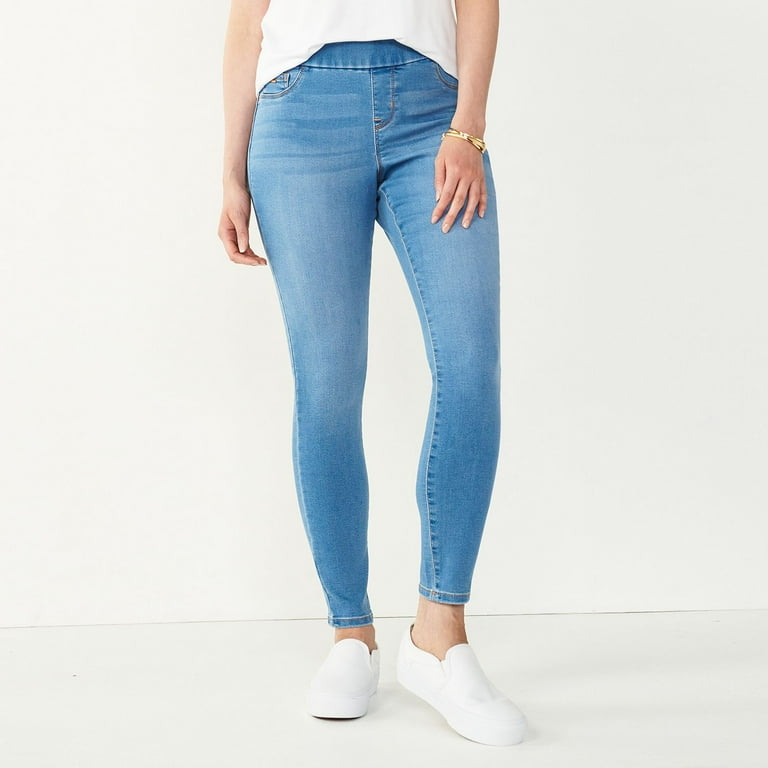 Colored pull on jeggings shop