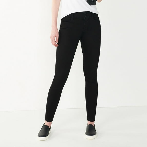 Women's Nine West Skinny Jeans Color: Black Size: 8 SHORT