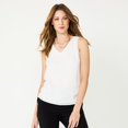 thumbnail image 1 of Women's Nine West V-Neck Tank Top Color: Ivory Tusk Size: X SMALL, 1 of 4