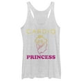 thumbnail image 1 of Women's Nintendo Cardio Princess Peach Racerback Tank Top White Heather Small, 1 of 3