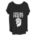 thumbnail image 1 of Women's Nintendo Distressed Feeling Peachy  Graphic T-Shirt, 1 of 4
