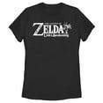 thumbnail image 1 of Women's Nintendo Legend of Zelda Link's Awakening Classic Logo  Graphic Tee Black X Large, 1 of 3