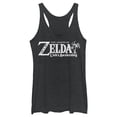 thumbnail image 1 of Women's Nintendo Legend of Zelda Link's Awakening Classic Logo  Racerback Tank Top Black Heather Small, 1 of 3