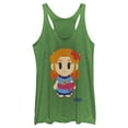 thumbnail image 1 of Women's Nintendo Legend of Zelda Link's Awakening Marin Avatar  Racerback Tank Top Envy Green 2X Large, 1 of 3