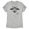 thumbnail image 1 of Women's Nintendo Legend of Zelda Link's Awakening Owl Hieroglyphic Graphic Tee Athletic Heather Small, 1 of 3
