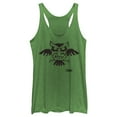 thumbnail image 1 of Women's Nintendo Legend of Zelda Link's Awakening Owl Hieroglyphic  Racerback Tank Top Envy Green Medium, 1 of 3