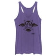 thumbnail image 1 of Women's Nintendo Legend of Zelda Link's Awakening Owl Hieroglyphic  Racerback Tank Top Purple Heather Medium, 1 of 3