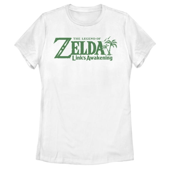 Women's Nintendo Legend of Zelda Link's Awakening Palm Logo Graphic Tee White X Large