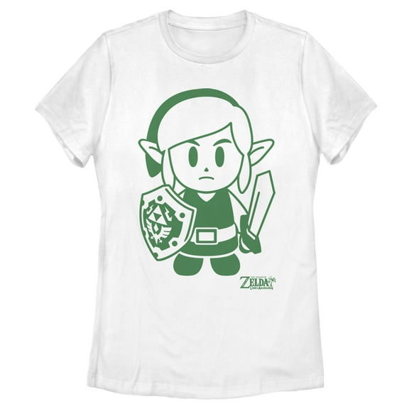 Women's Nintendo Legend of Zelda Link's Awakening Sleek Avatar Graphic Tee White Small