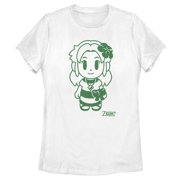 Women's Nintendo Legend of Zelda Link's Awakening Sleek Marin Avatar  Graphic Tee White 2X Large