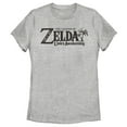 thumbnail image 1 of Women's Nintendo Legend of Zelda Link's Awakening Switch Logo Graphic Tee Athletic Heather 2X Large, 1 of 3