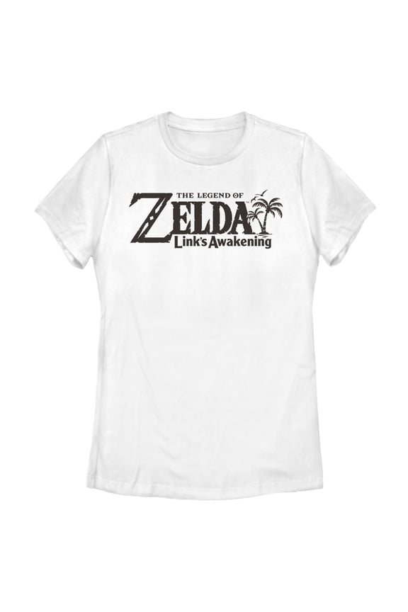 Women's Nintendo Legend of Zelda Link's Awakening Switch Logo Graphic Tee White 2X Large