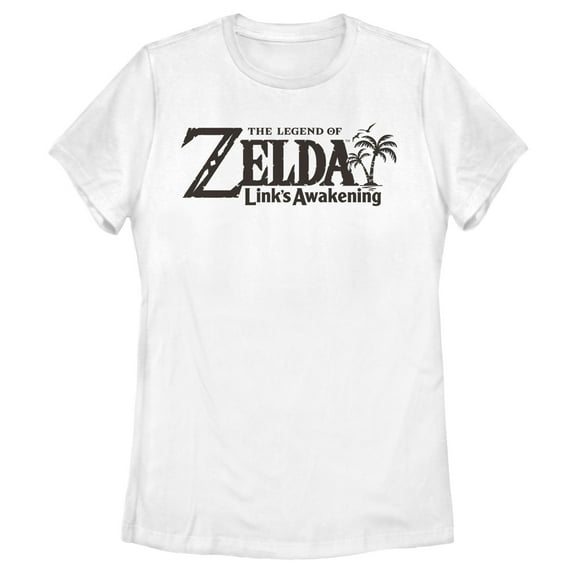 Women's Nintendo Legend of Zelda Link's Awakening Switch Logo Graphic Tee White Large