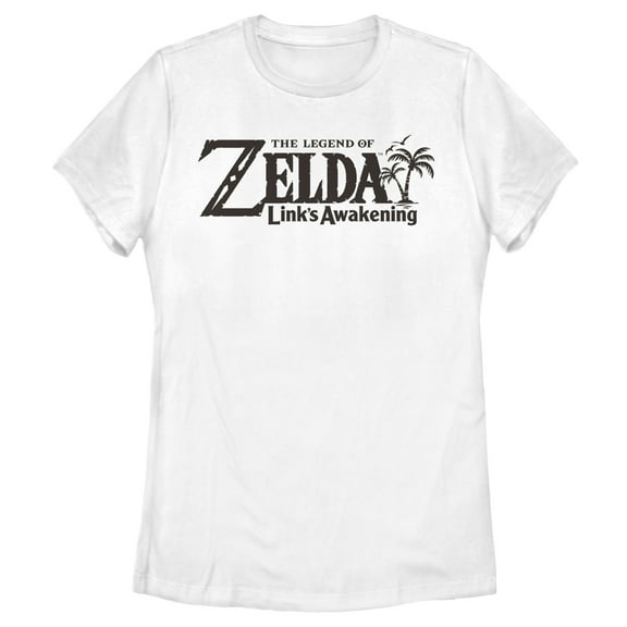 Women's Nintendo Legend of Zelda Link's Awakening Switch Logo Graphic Tee White Small