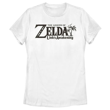 Women's Nintendo Legend of Zelda Link's Awakening Switch Logo  Graphic Tee White Small