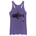thumbnail image 1 of Women's Nintendo Legend of Zelda Link's Awakening Whale Hieroglyphic  Racerback Tank Top Purple Heather Medium, 1 of 3