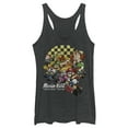 thumbnail image 1 of Women's Nintendo Mario Kart Cast Collage  Racerback Tank Top Black Heather X Small, 1 of 3