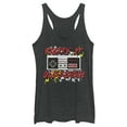thumbnail image 1 of Women's Nintendo NES Controller Kickin' It Old School  Racerback Tank Top Black Heather 2X Large, 1 of 3