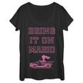 thumbnail image 1 of Women's Nintendo Princess Peach Bring it On  Scoop Neck Black Small, 1 of 3